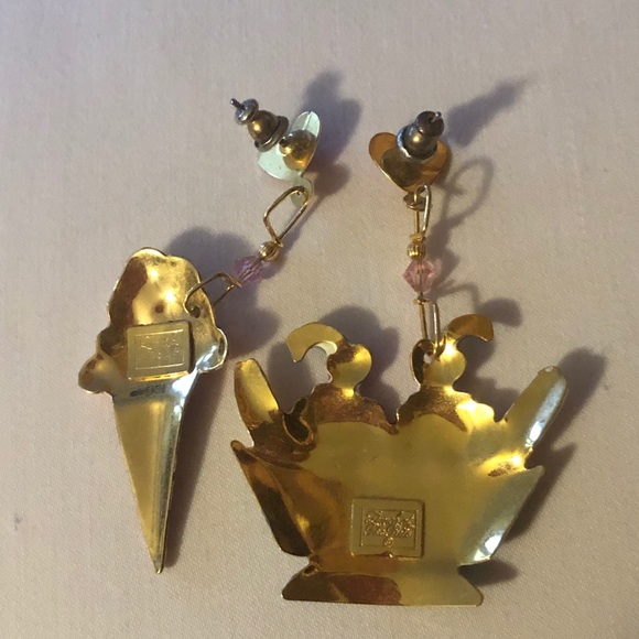 Lunch at the Ritz vintage ice cream 🍦earrings - Picture 8 of 9
